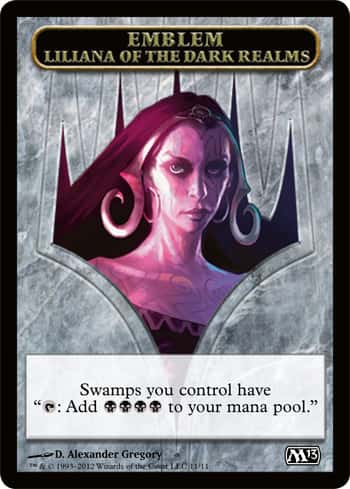 Emblem Liliana of the Dark Realms - Magic: The Gathering - M13 Near Mint Inglés - Carta de Magic: The Gathering en México | Hydra Collectables