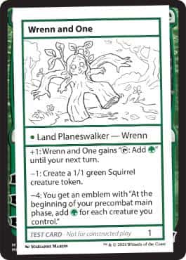 Wrenn and One(Play Test Card) - Magic: The Gathering - Mystery Booster Playtest Cards Near Mint Inglés - Carta de Magic: The Gathering en México | Hydra Collectables