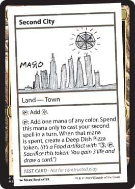 Second City(Play Test Card) - Magic: The Gathering - Mystery Booster Play Test Card Near Mint Inglés - Carta de Magic: The Gathering en México | Hydra Collectables