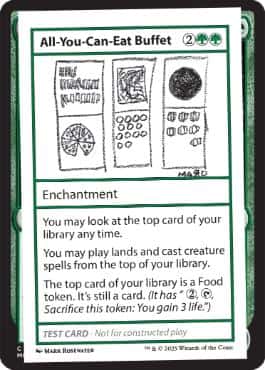 All-You-Can-Eat Buffet(Play Test Card) - Magic: The Gathering - Mystery Booster Play Test Card Near Mint Inglés - Carta de Magic: The Gathering en México | Hydra Collectables