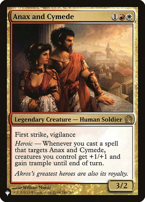 Anax and Cymede & Kynaios and Tiro(Play Test Card) - Magic: The Gathering - The List Near Mint Inglés - Carta de Magic: The Gathering en México | Hydra Collectables