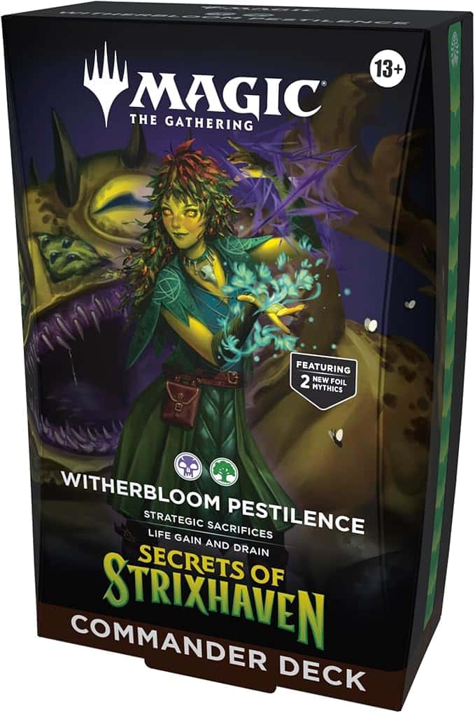 Magic: The Gathering Secrets of Strixhaven Commander Deck - Witherbloom Pestilence - Magic: The Gathering - SOS Near Mint Inglés