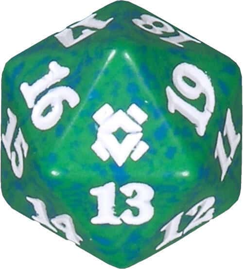 Dado D20 Spindown Zendikar Rising Verde - Magic: The Gathering - Zendikar Rising Verde  Inglés