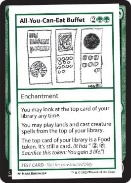 All-You-Can-Eat Buffet(Play Test Card) - Vista detallada 1 de Magic México | Hydra