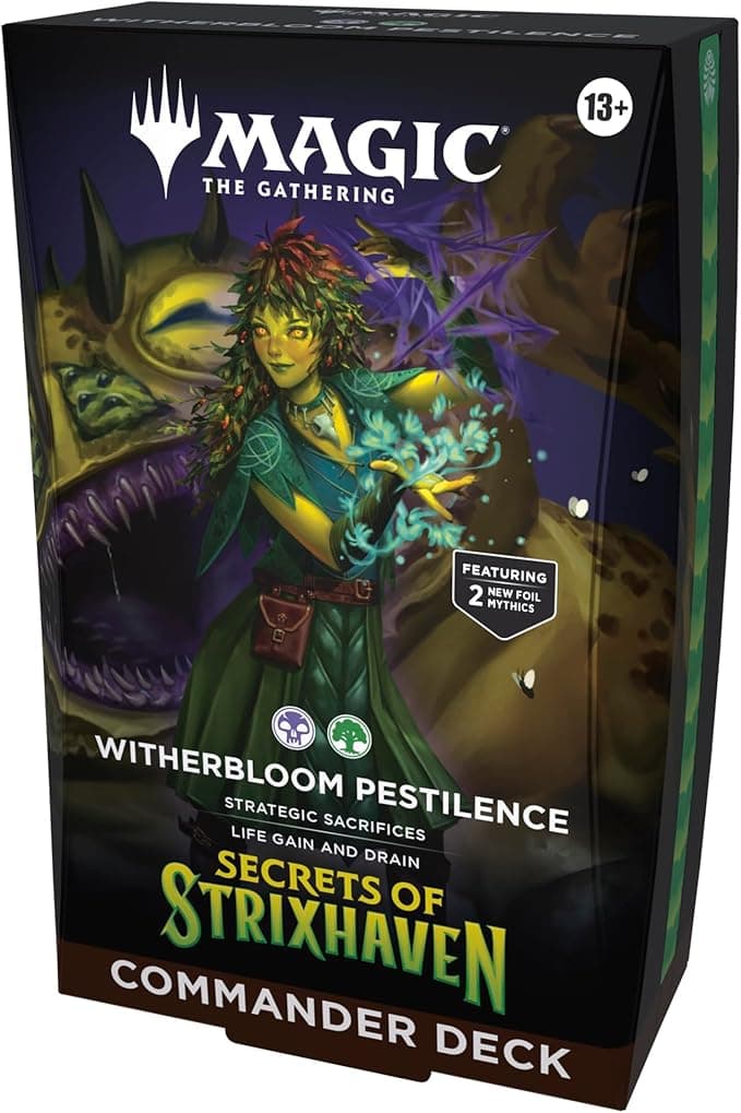 Magic: The Gathering Secrets of Strixhaven Commander Deck - Witherbloom Pestilence - Vista detallada 1 de Magic México | Hydra