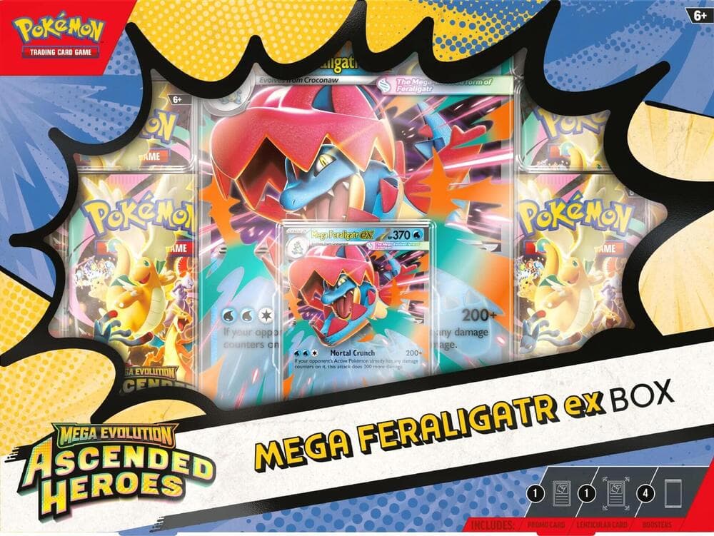 Ascended Heroes Mega Feraligatr ex Box - Vista detallada 1 de Magic México | Hydra