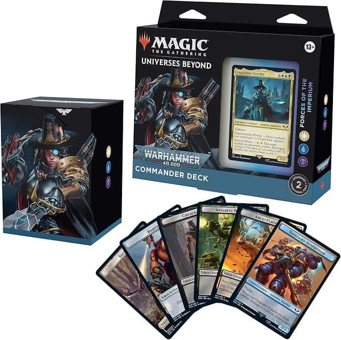 Magic: The Gathering Universes Beyond: Warhammer 40,000 Mazo de Commander, Forces of the Imperium Inglés - Magic: The Gathering - Universes Beyond: Warhammer 40,000 Near Mint Inglés