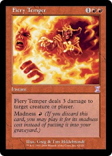 Fiery Temper - Magic: The Gathering - TSB Near Mint Japonés