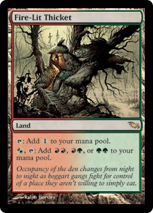 Fire-Lit Thicket - Magic: The Gathering - SHM Near Mint Inglés