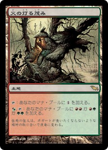 Fire-Lit Thicket - Magic: The Gathering - SHM Near Mint Japonés