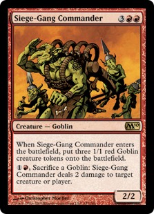 Siege-Gang Commander - Magic: The Gathering - M10 Near Mint Inglés