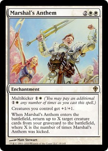 Marshal's Anthem - Magic: The Gathering - WWK Near Mint Inglés