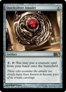 Quicksilver Amulet - Magic: The Gathering - M12 Near Mint Inglés