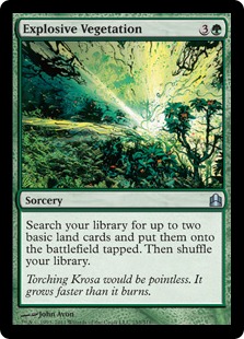 Explosive Vegetation - Magic: The Gathering - CMD Near Mint Japonés