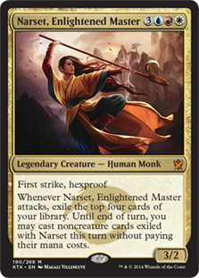 Narset, Enlightened Master - Magic: The Gathering - KTK Moderadamente Jugada Inglés