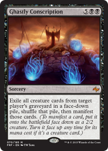 Ghastly Conscription - Magic: The Gathering - FRF Near Mint Inglés