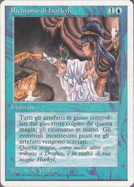 Hurkyl's Recall - Magic: The Gathering - 3ED Near Mint Italiano