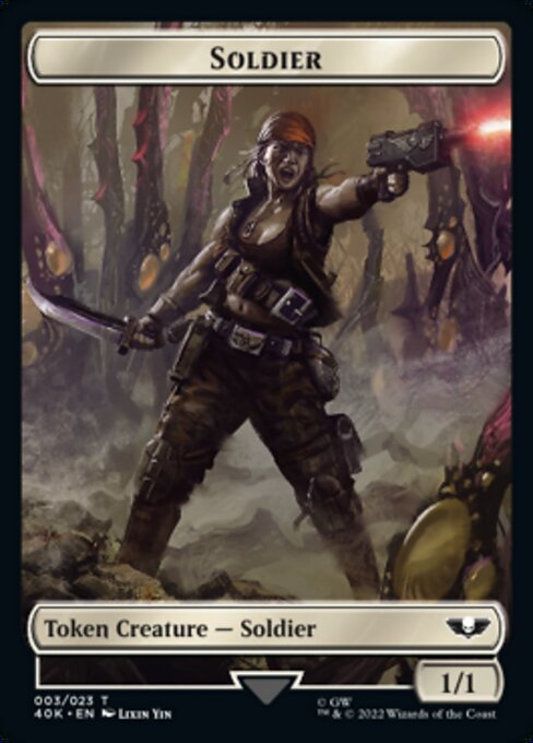 Ultramarines Honour Guard+Soldier Token - Magic: The Gathering - 40K Near Mint Inglés
