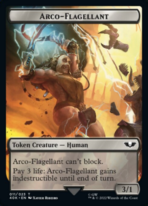 Arco-Flagellant+Soldier Token - Magic: The Gathering - 40K Near Mint Inglés