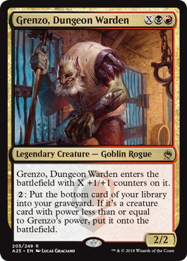 Grenzo, Dungeon Warden - Magic: The Gathering - A25 Near Mint Inglés