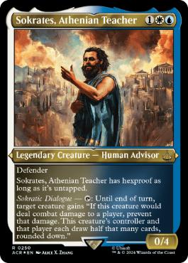 Sokrates, Athenian Teacher - Magic: The Gathering - ACR-BF Near Mint Inglés