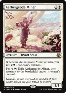 Aethergeode Miner - Magic: The Gathering - AER-PRE Near Mint Inglés