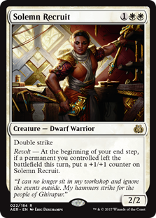 Solemn Recruit - Magic: The Gathering - AER-PRE Near Mint Inglés