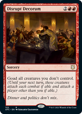 Disrupt Decorum - Magic: The Gathering - AFC Near Mint Inglés