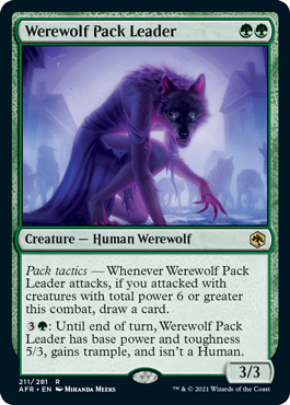 Werewolf Pack Leader - Magic: The Gathering - AFR Near Mint Inglés