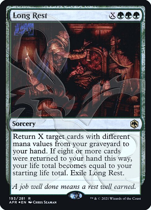 Long Rest - Magic: The Gathering - Ampersand PROMOS Near Mint Inglés