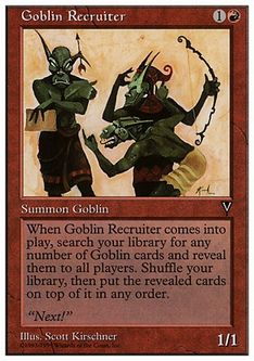 Goblin Recruiter - Magic: The Gathering - ATH Near Mint Inglés