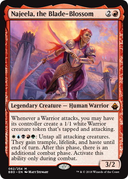 Carta Najeela, the Blade-Blossom de Magic: The Gathering