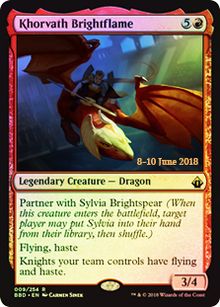 Khorvath Brightflame - Magic: The Gathering - BBD-PRE Near Mint Inglés