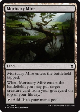 Mortuary Mire - Magic: The Gathering - BFZ Near Mint Inglés