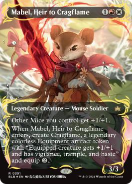 Mabel, Heir to Cragflame - Magic: The Gathering - BLB-BF Near Mint Inglés