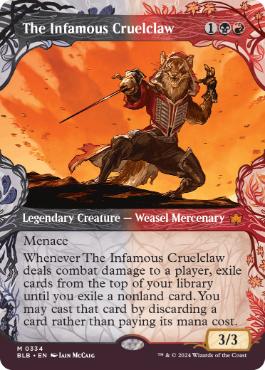 The Infamous Cruelclaw - Magic: The Gathering - BLB-BF Near Mint Inglés