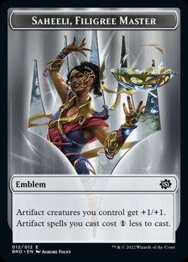 Emblem Saheeli, Filigree Master - Magic: The Gathering - BRO Near Mint Inglés