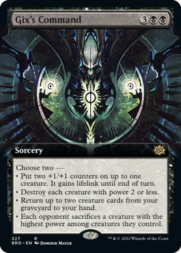 Gix's Command - Magic: The Gathering - BRO-BF Near Mint Inglés