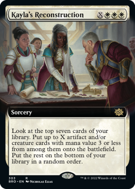 Kayla's Reconstruction - Magic: The Gathering - BRO-BF Near Mint Inglés