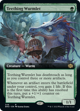 Teething Wurmlet - Magic: The Gathering - BRO-BF Near Mint Inglés
