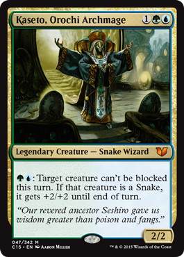 Kaseto, Orochi Archmage - Magic: The Gathering - C15 Near Mint Inglés