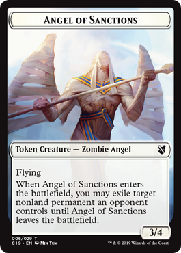 Angel of Sanctions+Horror Token - Magic: The Gathering - C19 Near Mint Inglés