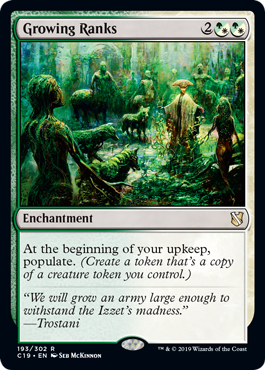 Growing Ranks - Magic: The Gathering - C19 Near Mint Inglés