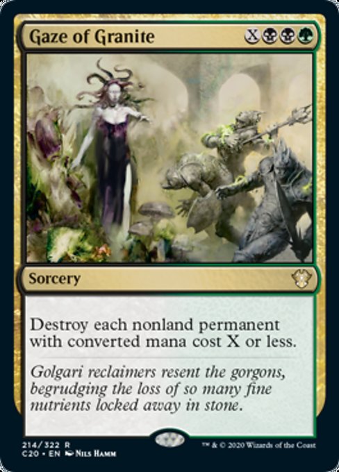 Gaze of Granite - Magic: The Gathering - C20 Near Mint Inglés