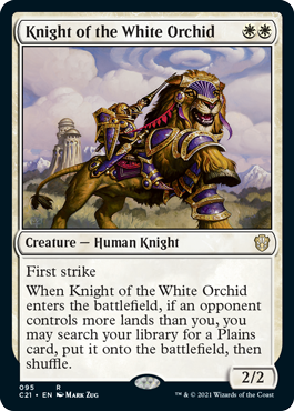 Knight of the White Orchid - Magic: The Gathering - C21 Near Mint Inglés