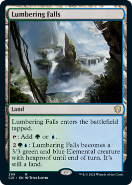 Lumbering Falls - Magic: The Gathering - C21 Near Mint Inglés