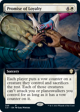 Promise of Loyalty - Magic: The Gathering - C21 Near Mint Inglés