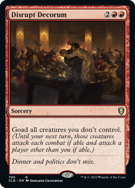 Disrupt Decorum - Magic: The Gathering - CLB Near Mint Inglés