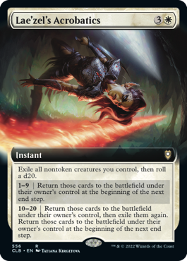 Lae'zel's Acrobatics - Magic: The Gathering - CLB-BF Near Mint Inglés