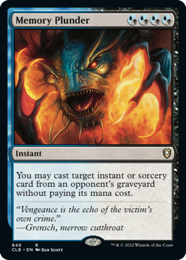 Memory Plunder - Magic: The Gathering - CLB Near Mint Inglés